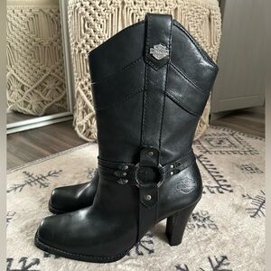 Women's Harley-Davidson Simone Heeled Boots. Size 9